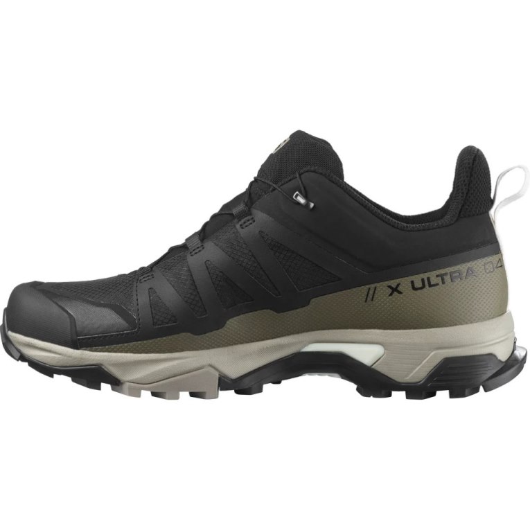 Black / Olive Salomon X Ultra 4 GTX Men's Hiking Shoes | IE ZA9743